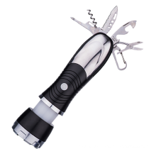 Customized Self denfend 3*AAA Zoomable Outdoor Camping Adventure Multi Tools Led Flashlight